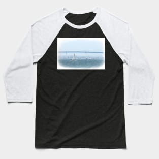 Sailing by the Coronado Bridge Baseball T-Shirt